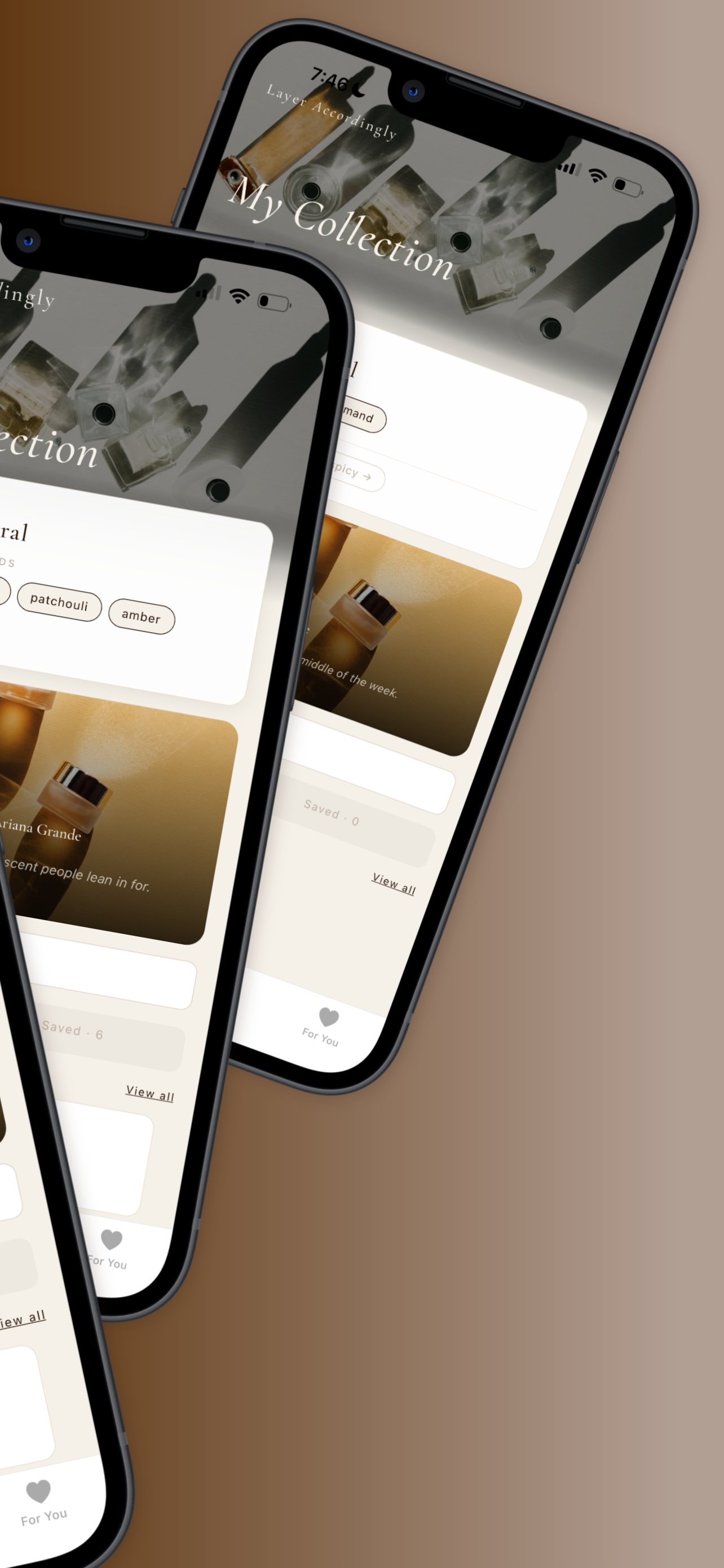 Your collection at a glance with scent bundles and saved fragrances